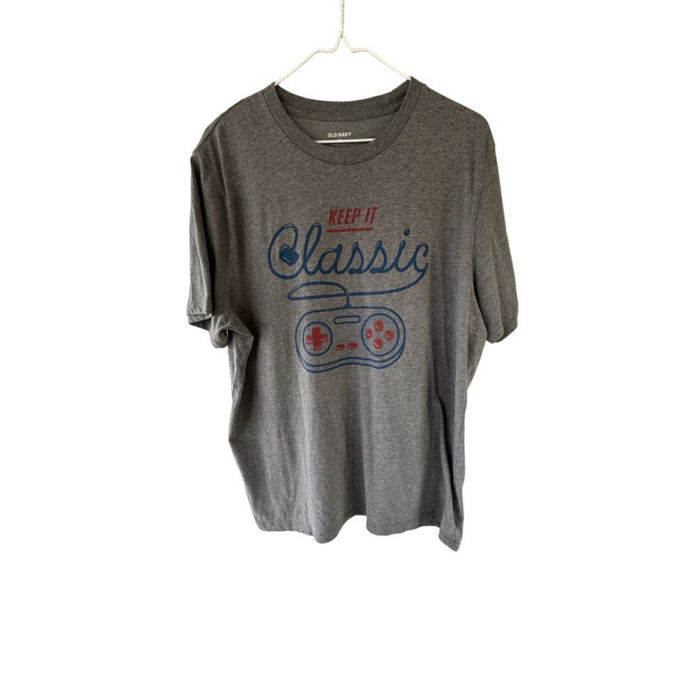 Old Navy “Keep it Classic” Game‎ Controller T-Shirt Men Sz XL
